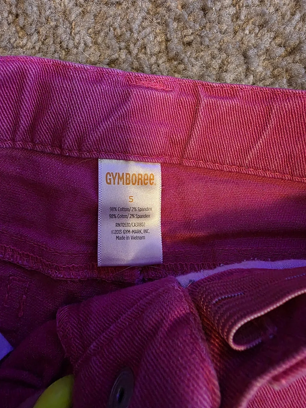 Gymboree Hot Pink Straight-Leg Jeans